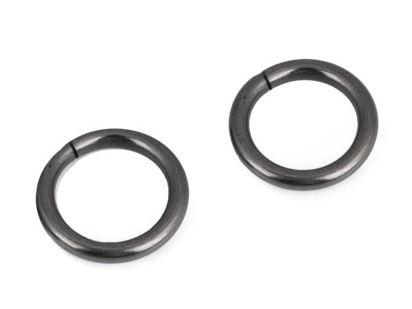 Metallring Ø 15mm Nickel Schwarz